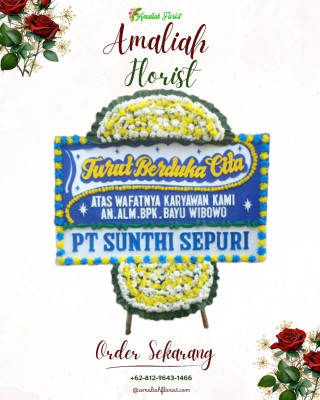 Papan Bunga Duka di Wuluhan